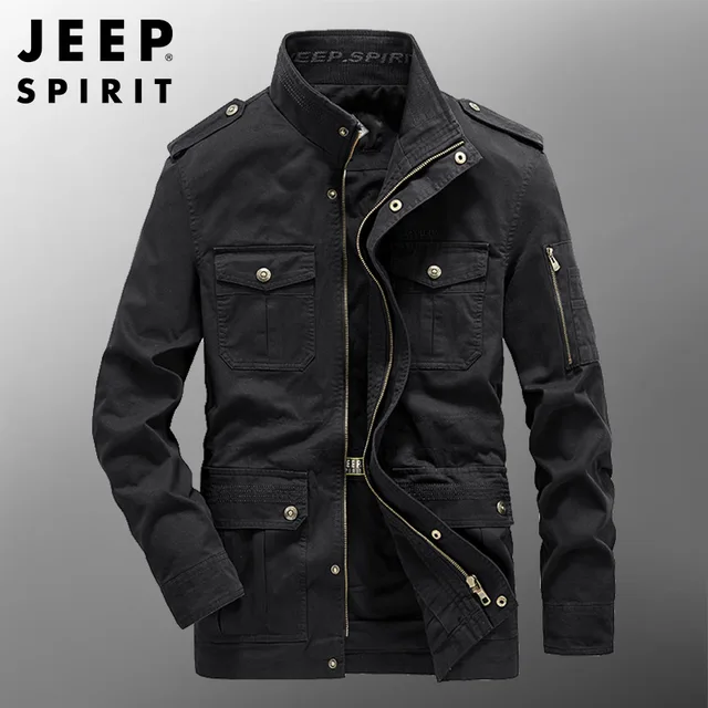 남성의 봄과 가을 옷장에 필수적인 세련된 편안함: JEEP SPIRIT 재킷