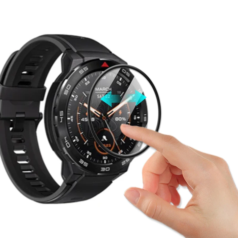 For Mibro GS Pro SmartWatch Ultra Clear Full Cover 3D Curved