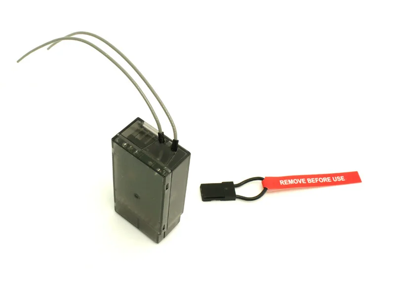 Récepteur S603 2.4GHz 6 canaux avec antenne longue portée, vue latérale avec antenne dépliée