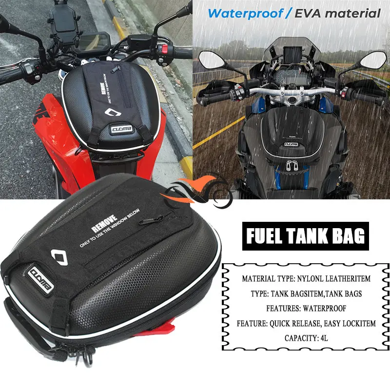 Motorcycle Accessories Fuel Easy Lock Bags Luggage Navigation Tank Bag For Benelli Leoncino 500 / 250 / 800 / 502C / BN302S motorcycle front brake clutch cover for benelli leoncino 500 250 trk 502 bn302 tnt 300 600 fluid reservoir cap socks