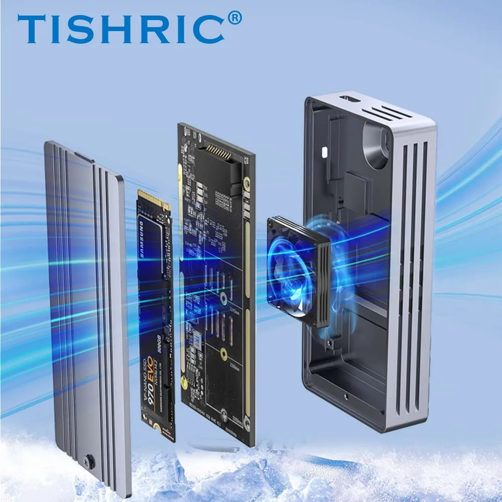 40Gbps USB 4.0 SSD M2 NVME External HD Case Aluminum Alloy M.2 Enclosure Support M.2 NVME 2230 2242 2260 2280 Hard Disk