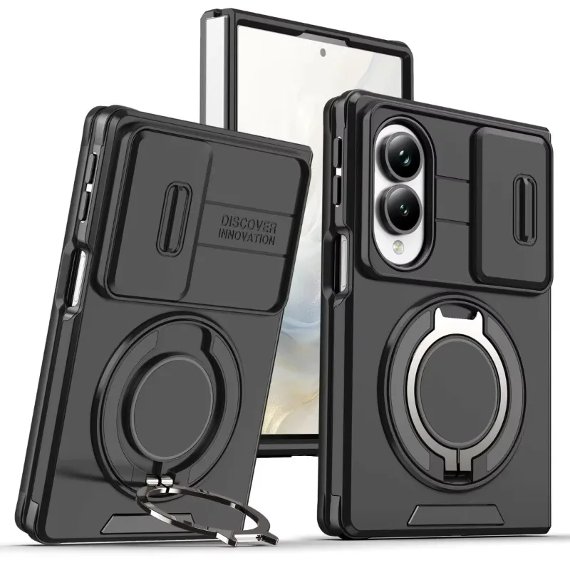 Luxurious Scratch-Resistant and Durable Armor Case with Sliding Camera Cover