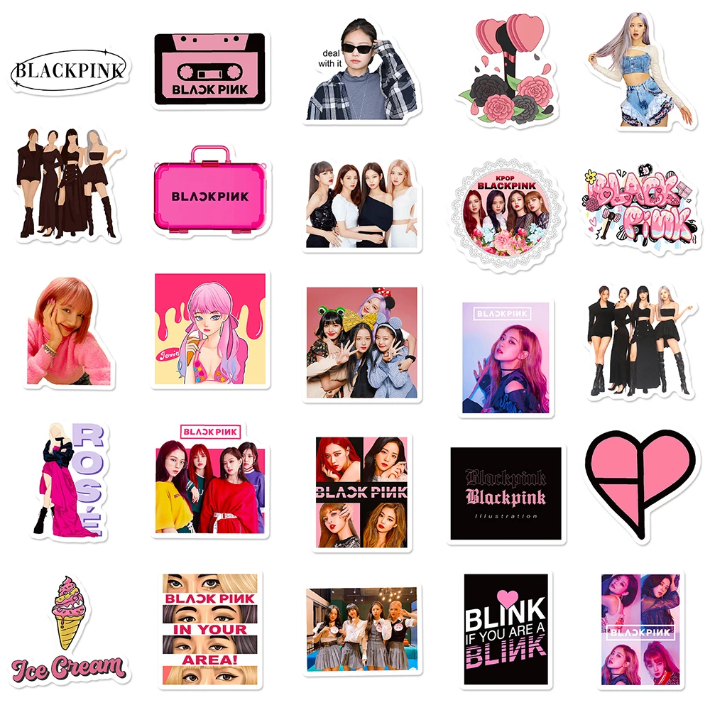 Рисунок 4 - 10 / 30 / 50 Черно - розовые наклейки