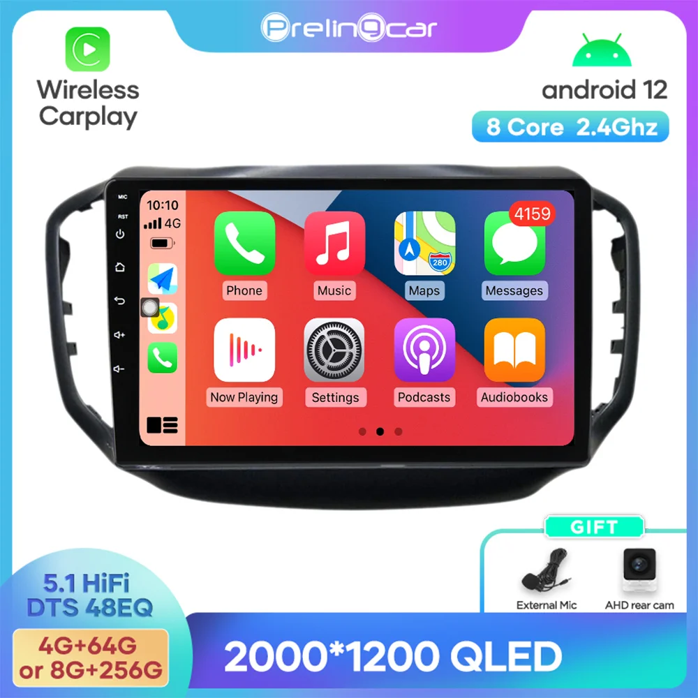 

Android 12 DTS Sound For Chery Tiggo 5 2014-2018 Years Navigation Multimedia Car Player Radio 2Din Stereo Bluetooth 48EQ