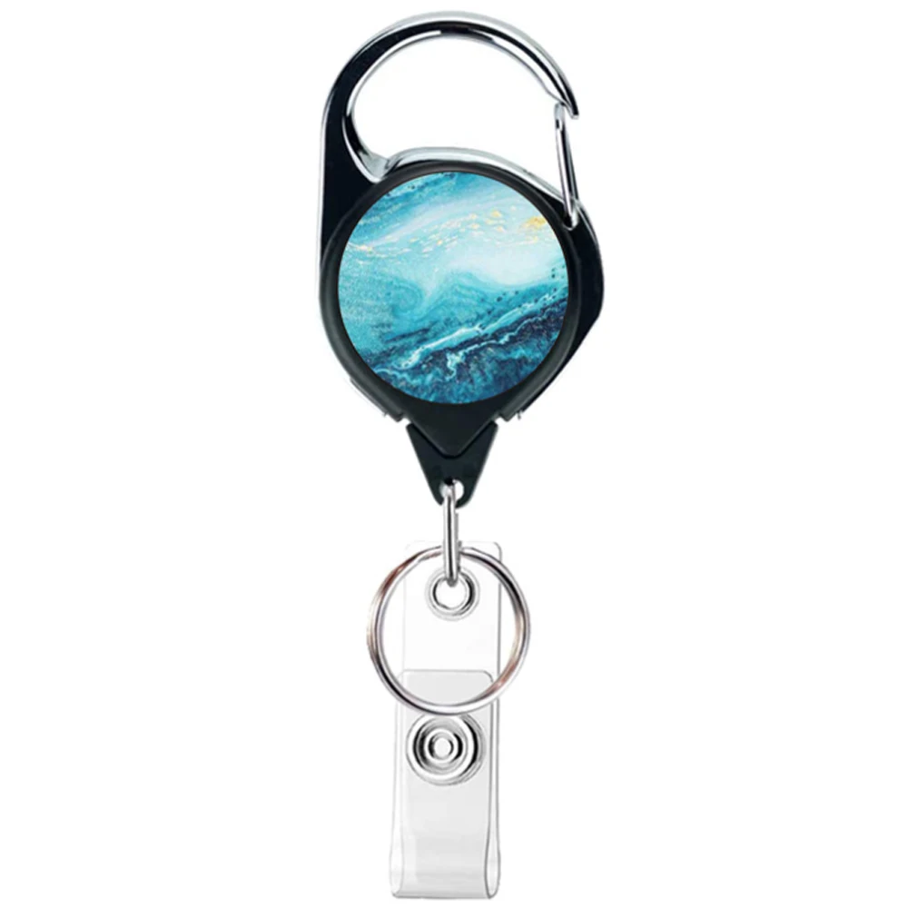 Colorful Practical Portable Compass Badge Reel Clip Retractable Keychain Doctor  Nurse Clip ID Card Badge Holder - AliExpress