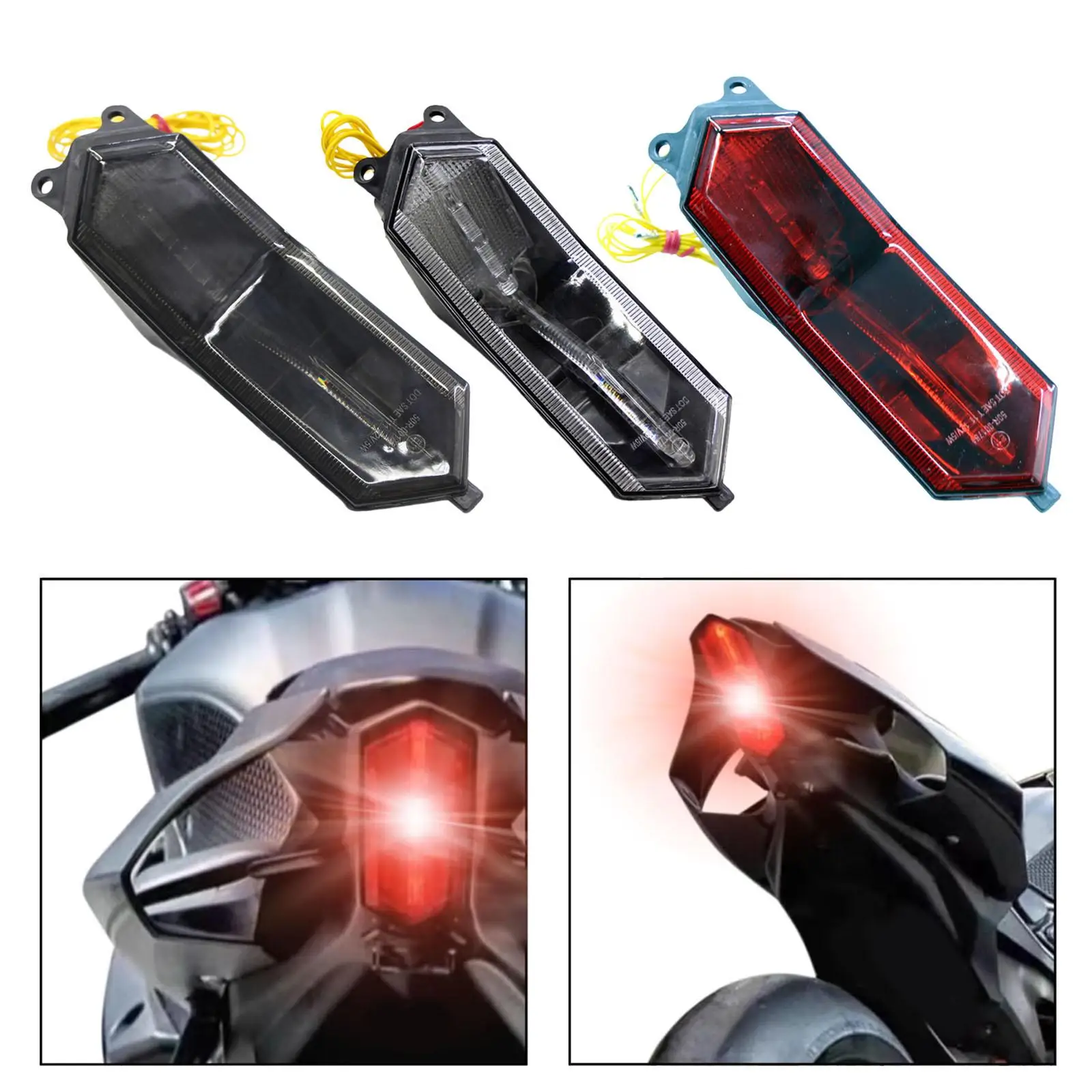 오토바이 미등 LED 수리 부품 조립, 쉬운 설치, 오토바이 액세서리, Yzfr1 용 브레이크 방향 지시등