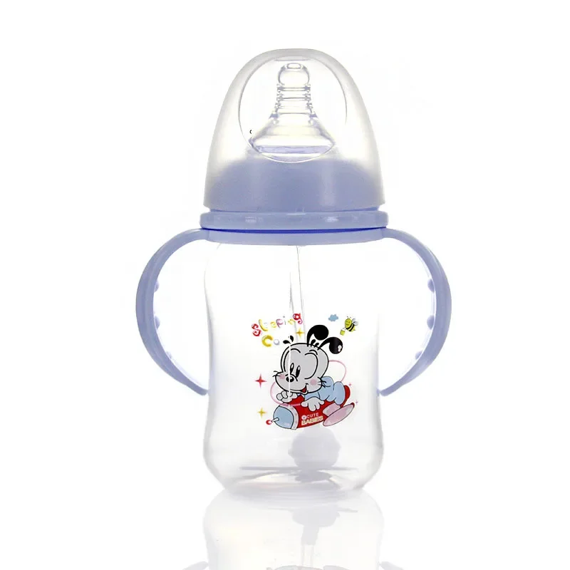 1pcs Kids Cup Cartoon Water Bottles for Baby Feeding Bottles Newborn Baby Milk Bottle Accessories Hand Shank for Bottle
