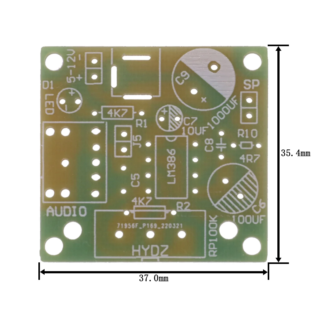Mini Amplificatore Scheda Potenza Per Altoparlanti 5 Schede Amplificatore Audio Lm386 678168
