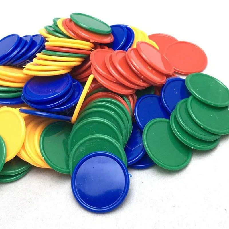 Fiches Da Poker 100 Pezzi - 5 Colori - Per Casinò Domestico, Giochi E Apprendimento Bambini - Foto 8