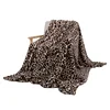 Coffee Leopard Print Baby Blanket Rabbit Fur Crystal Velvet Sofa Cover Blanket Fast Shipping Small Blanket Dropship Nap-Blanket 5
