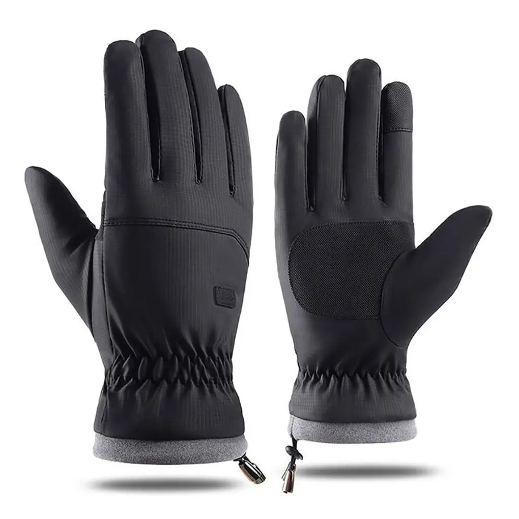 Winter Gloves Craftsmanship Biking Accessories Thickened Design Non-slippery Sports Mittens Cycling Supplies Black