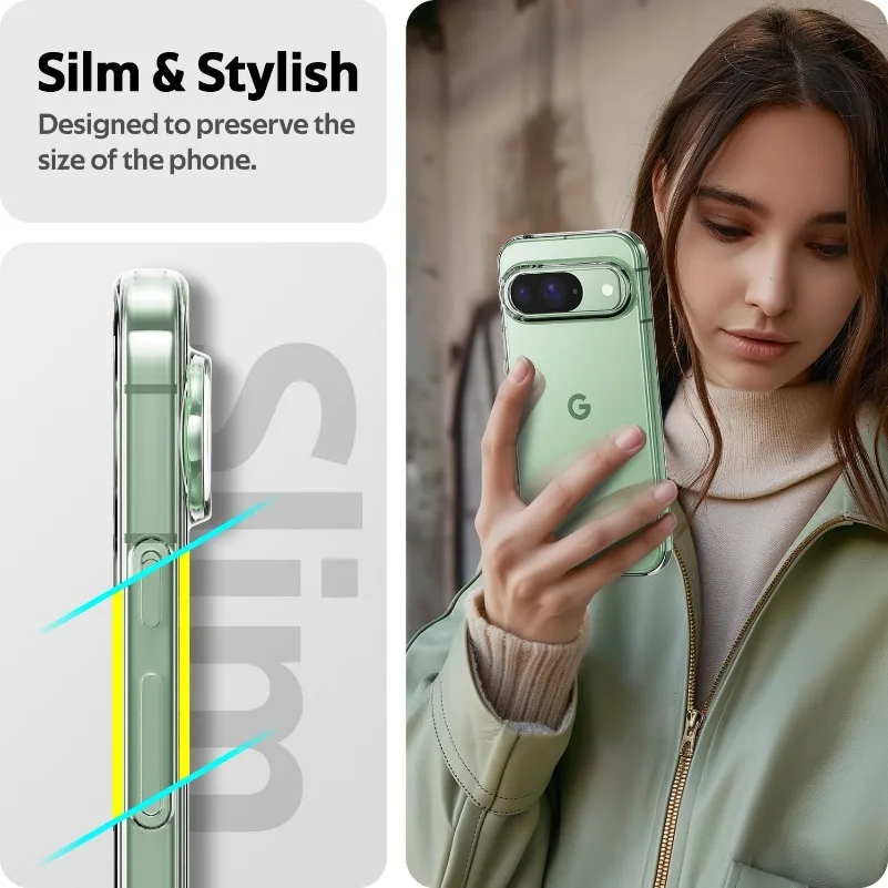 Fashion Ultra-Thin Transparent Shockproof Silicone Case – Premium Soft TPU Protective Cover