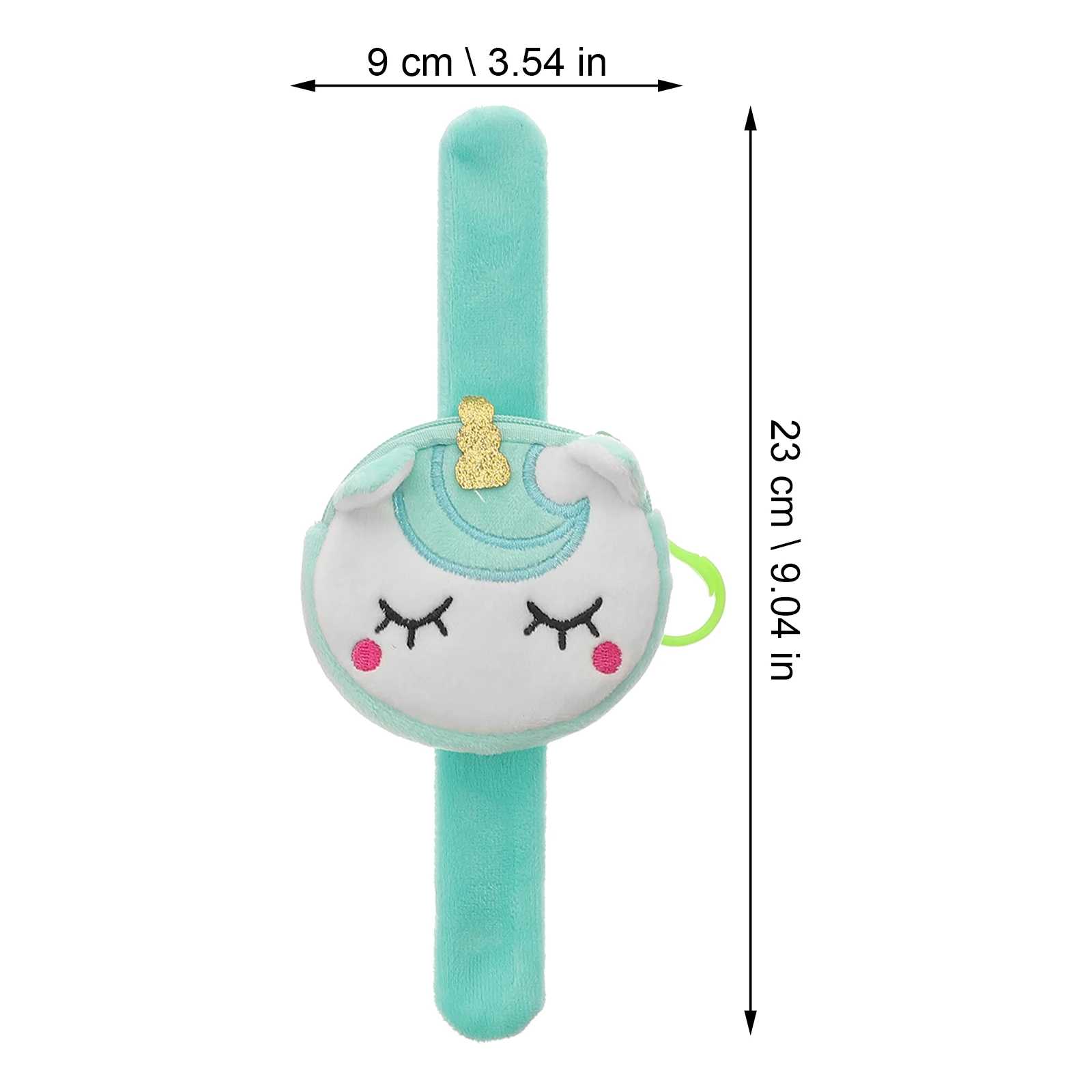3Pcs Coin Purse Wrist Strap Slap Bracelet Wristband Wallet Cartoon Unicorn Hand Ring Storage Pouch kids slap bracelet party gift