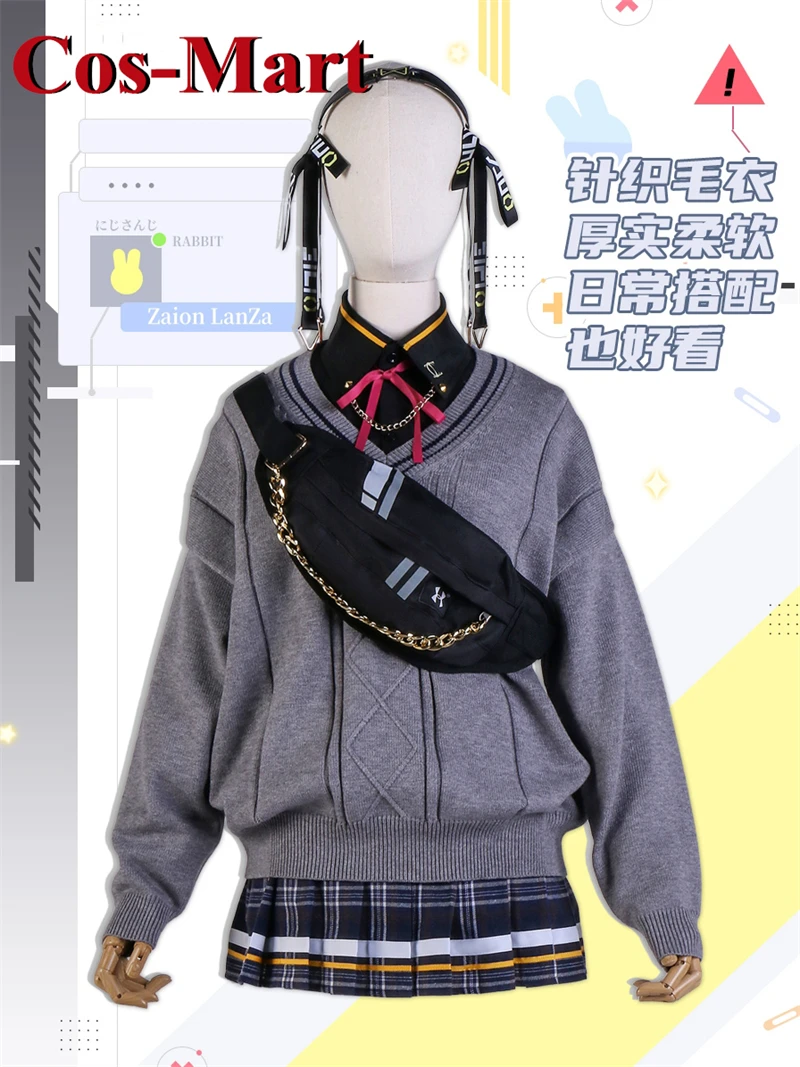 Cos-Mart-ִϸ̼ Vtuber Nijisanjien XSOLEIL Zaion ڽ ǻ,    ĿƮ, Ȱ Ƽ   Ƿ