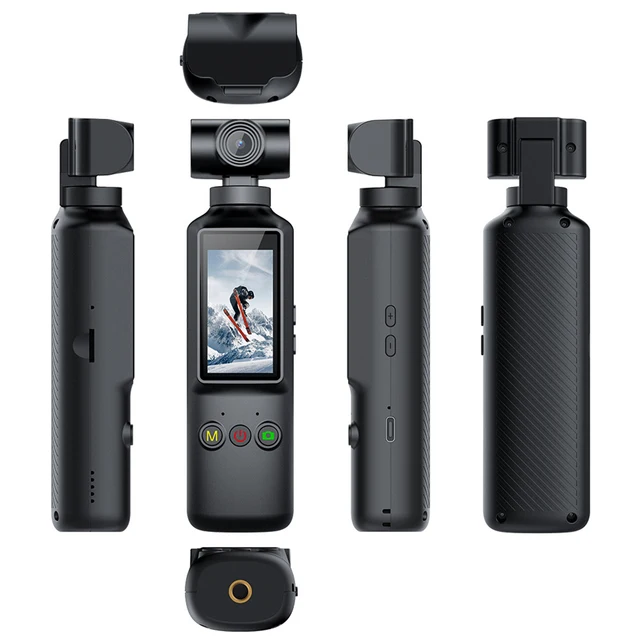 4K Action Camera Handheld Sports Camera 270 Rotation Camera Vlog Camera for Outdoor Sport Travel