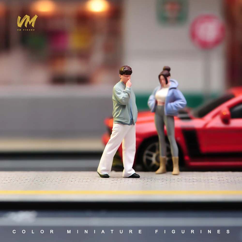 Bemalte Miniaturfigur 1/64: Sonniges, hübsches Mädchen im Bikini – Schönheit für die urbane Landschaftsgestaltung – Requisiten für Modellfahrzeuge und Deko-Puppen – Detail 28