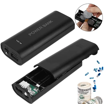 Money Safe Box Key Cash Hidden Storage Creative Fake Power Bank Pill Case Box Container Hiding Spot Prevent Robbers 1