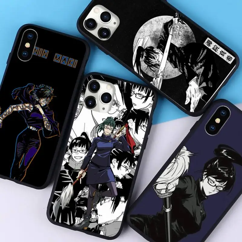 Чехол для телефона juютсу Kaisen Maki Zenin iphone 12 11 13 7 8 6 s plus x xs xr pro max mini |
