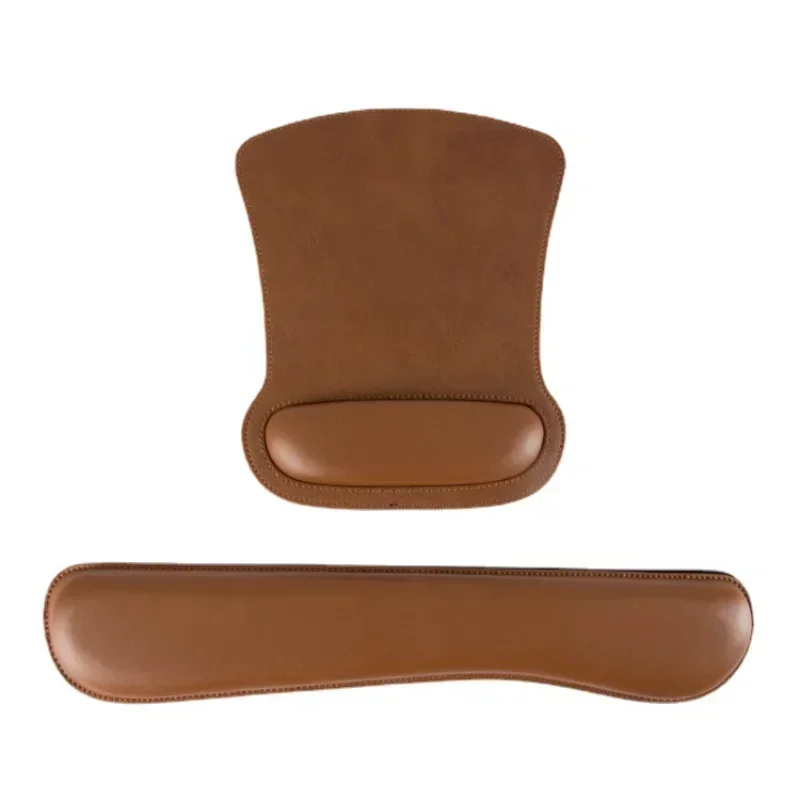 가죽 마우스 패드 사무실 및 가정용 방수 표면에 적합한 손목 지원 기능이 있는..