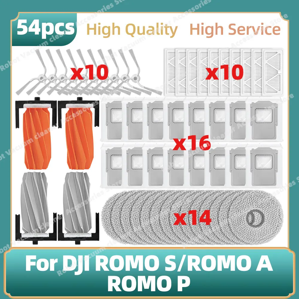 Synodicmonth Djı Romo S,romo A,romo P Yan Fırça Filtresi Toz Torbası Robot Süpür