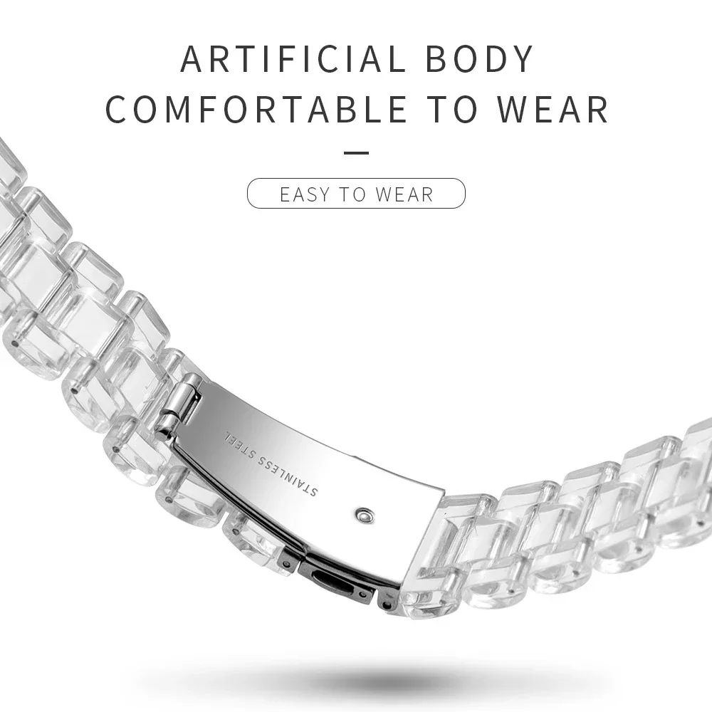 Clear Resin Strap - Premium Replacement Band Bracelet