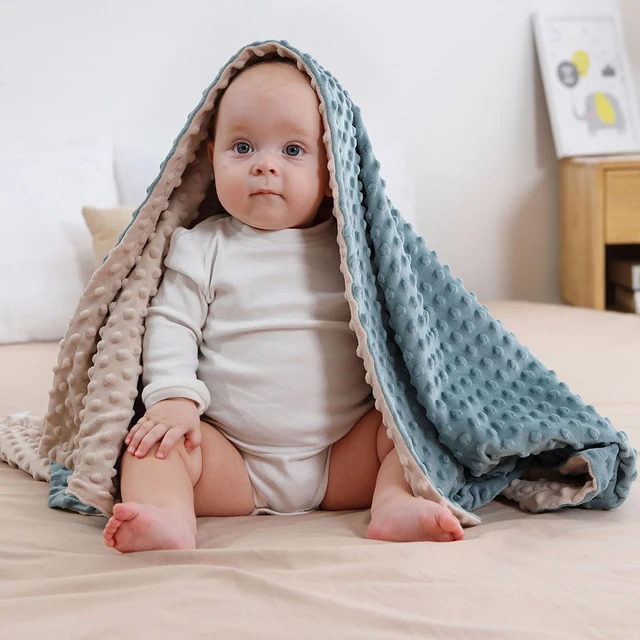 Bébé Couverture Polaire Capuche Doux Enfant Nouveau-Né Unisexe Bain  Confortab 