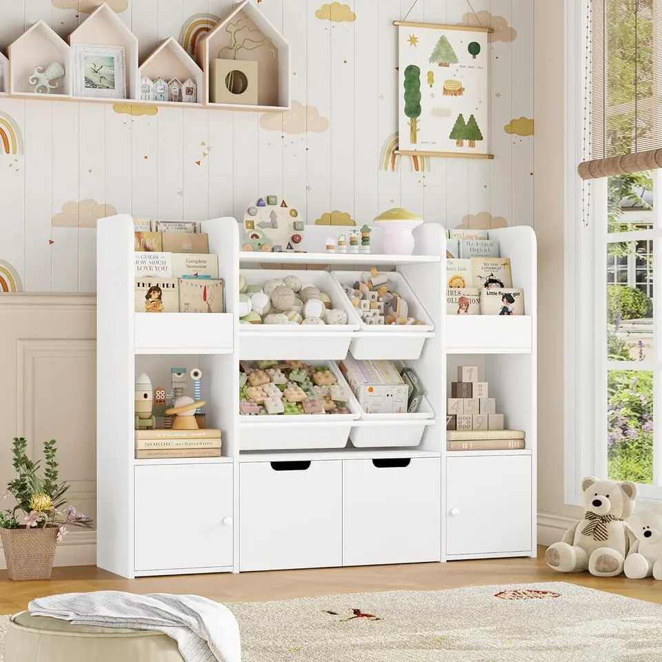 Large Toy Storage Organizer with Movable Drawers