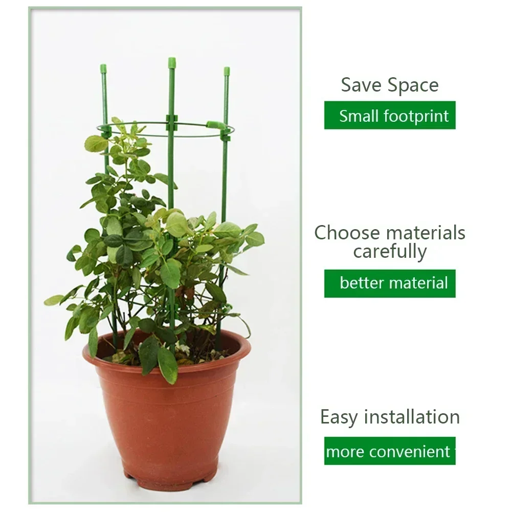 10Pcs Plant Support Climbing Vine Bracket Clip Awning Pillar Accessories Quickly Set Up Plant Steel Pipe Bracket Garden Support Plant Clips Plastic Plant Clips Plant Support Connector