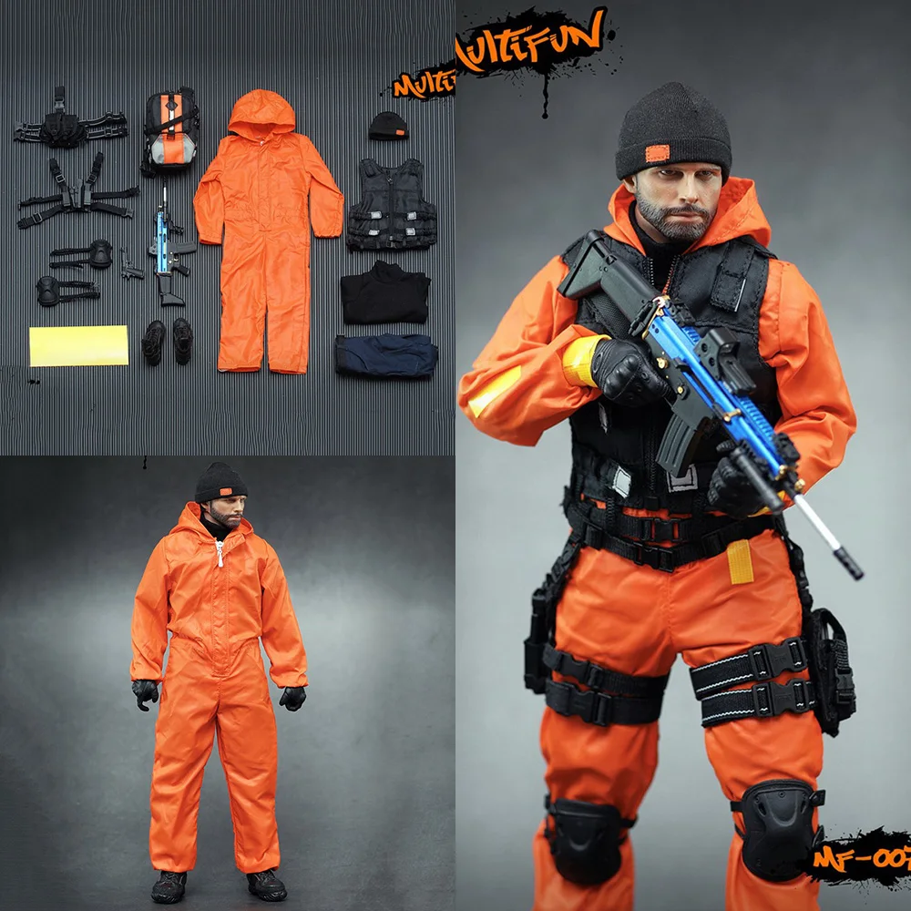 

MULTIFUN MF007 1/6 Scale Men's Quarantine Zone Agent Set Clothing Model for 12 inches Male Soldier Action Figure Body