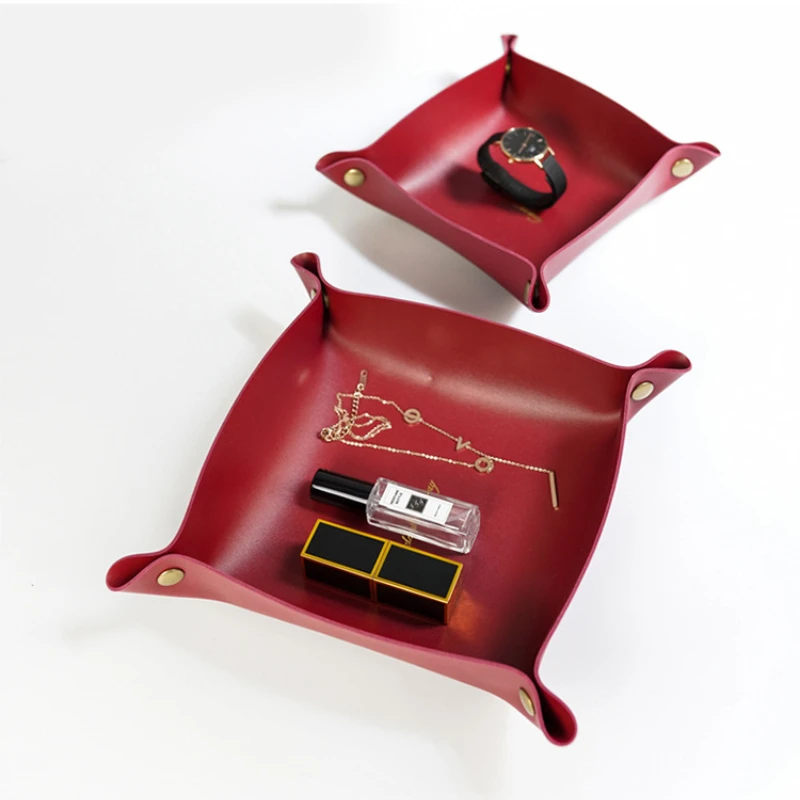 Nordic Style Leather Storage Tray 2