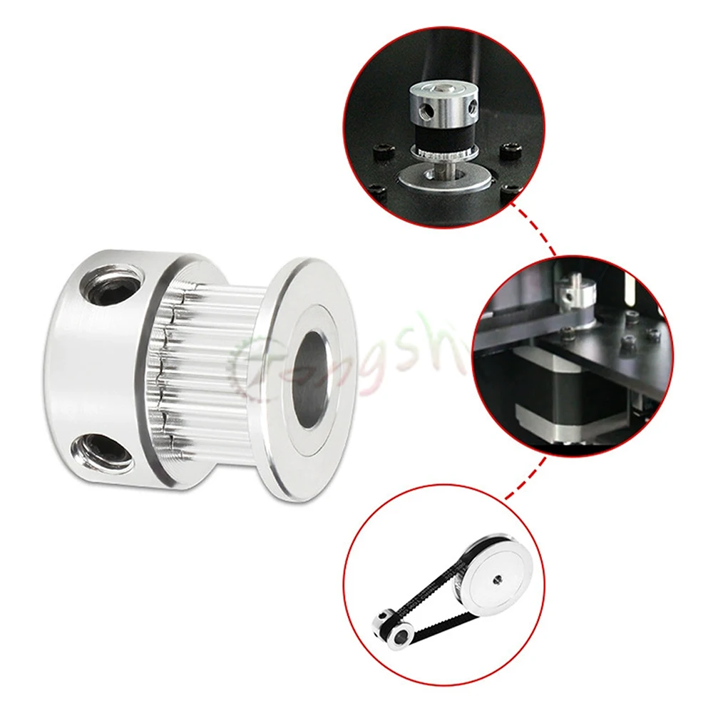 Timing Belt Pulley, Timing Pulley, 3D Printer Accessories | 2GT 20 teeth Timing pulley Bore 3/3.17/4/5/6/6.35/7/8mm For belt width 6/9/10/15mm GT2 20T Timing Pulley 3D Printer Accessories