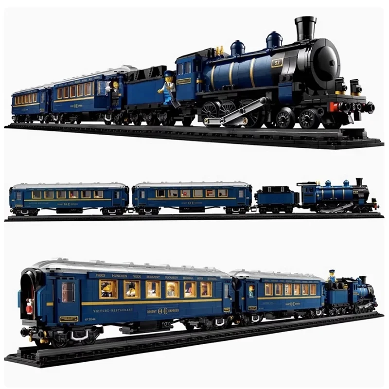 21344 NEW 2025 Ideas The Orient Express Train Building Blocks 140th anniversary luxury train Bricks DIY Toys for Children gifts