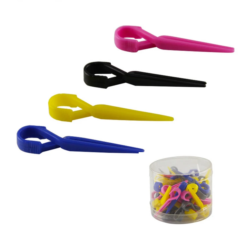 50pcs/pack Plastic Hair Perm Clips Small Size Hairdressing Clip For