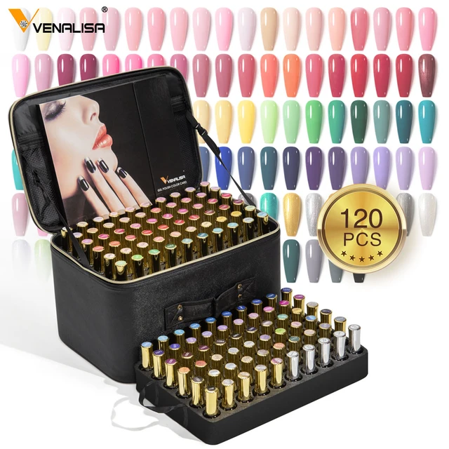 New Diva Nail|venalisa 120pcs Gel Polish Set - Uv Curable Polyurethane  Resin Nail Art Kit