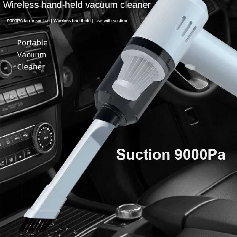 9000PaWirelessCarVacuumCleanerCordlessHandheldAutoVacuumHome