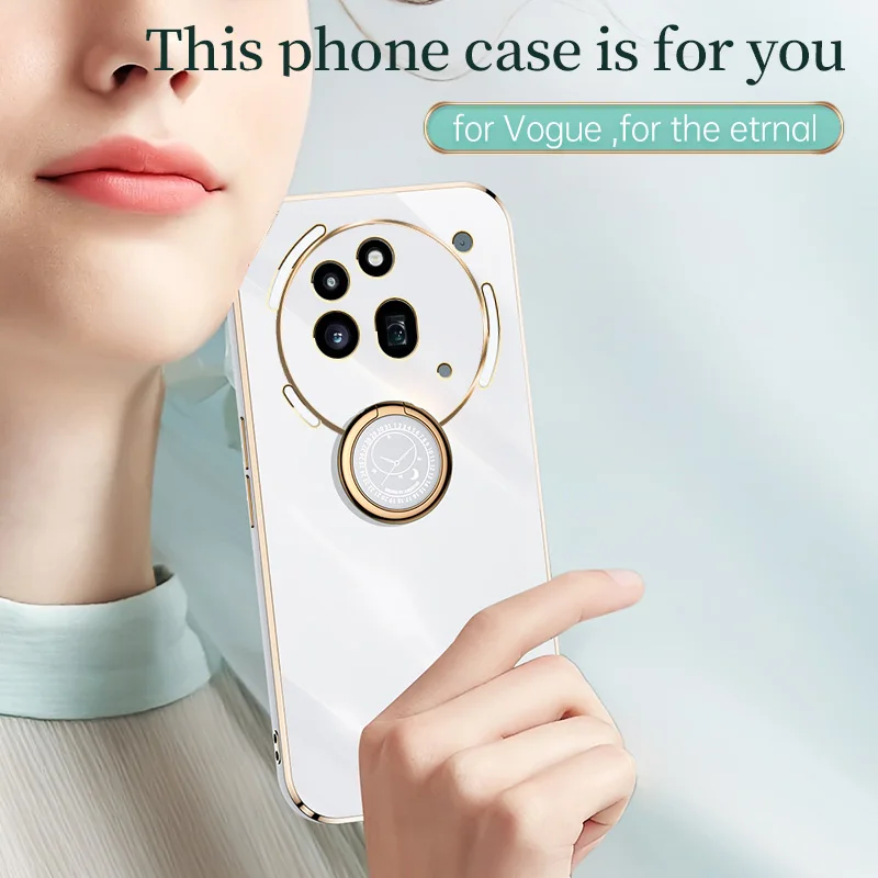 Square Plating Silicone Phone Case - Premium Soft Back Cover