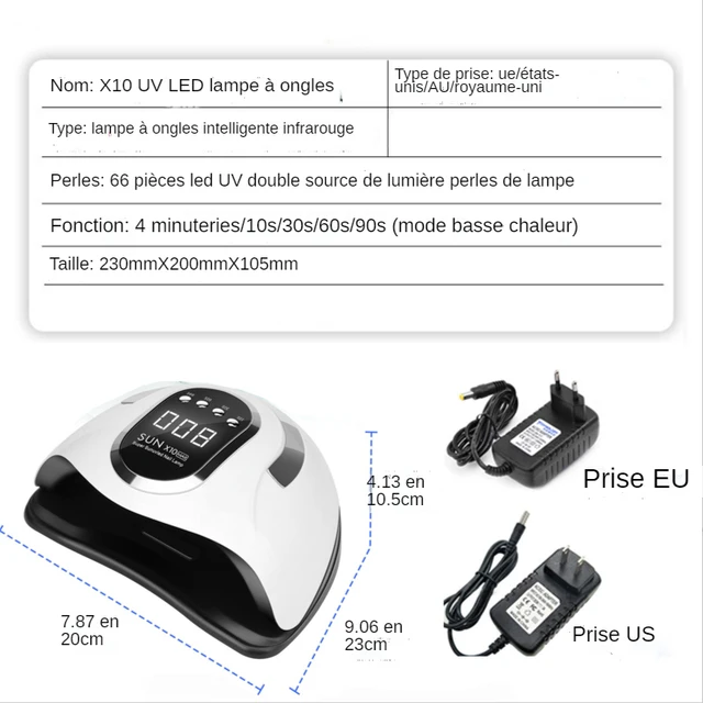 lampe uv ongles pour séchage rapide du vernis à ongles Gel – Image 6