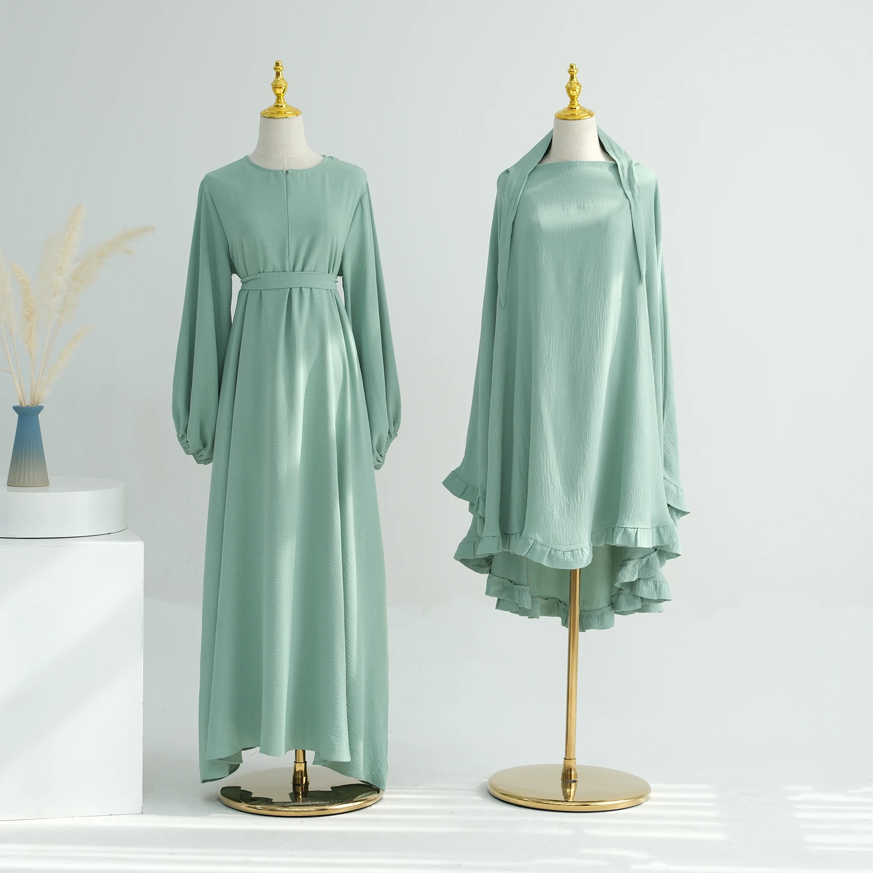 eid-mubarak-djellaba-Рамадан-khimar-мусульманская-абайя-для-женщин-Молитвенное-платье-Дубай-Турция-caftan-верхняя-одежда-Паранджа-исламский-комплект-одежды
