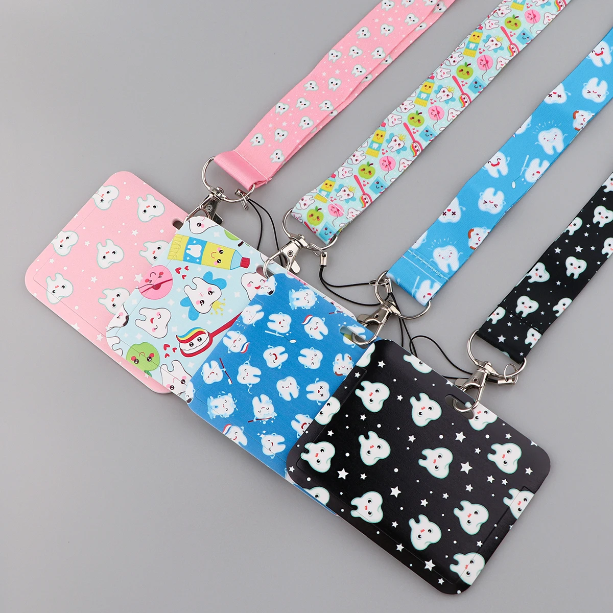Tooth Dentist Lanyard Neck Strap for ID Cards and Badge Holders – Stylish and Functional Hanging Rope Accessories