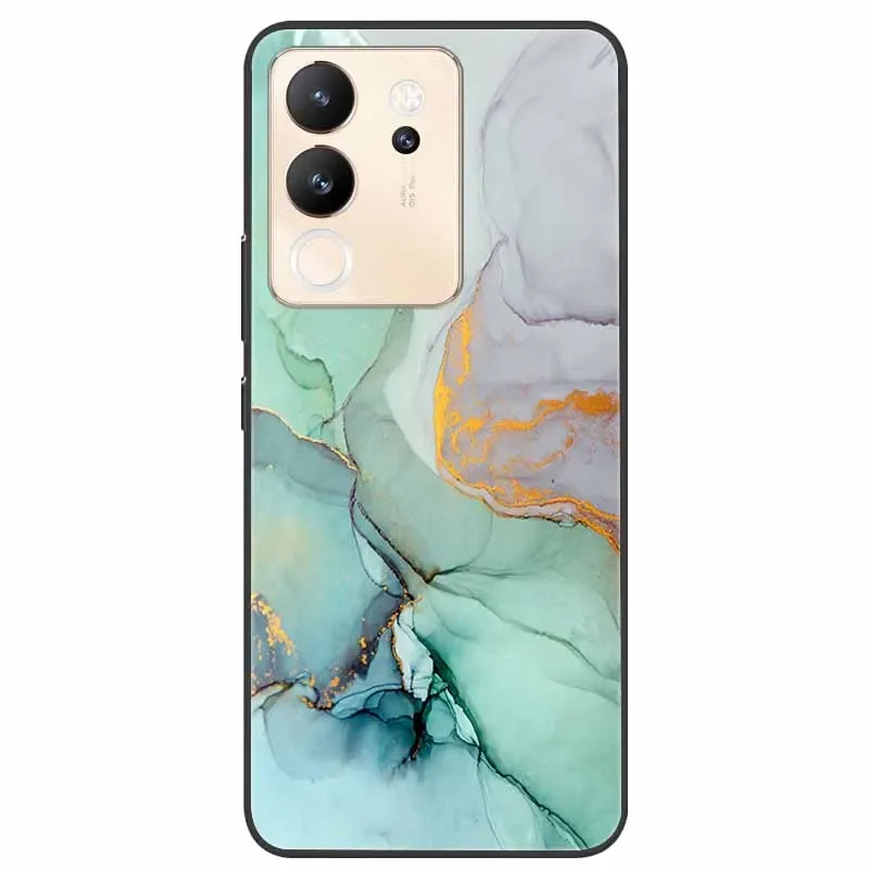Lovely Marble Print TPU Silicone Phone Cover - Soft and Stylish Protection with Cool Design
