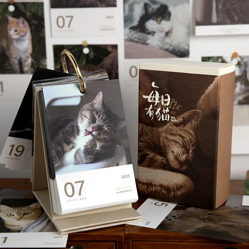 Every Day Calendar 2023 | Calendars 2023 Cats | Cat Calendar 365 | Desk  Calendar - 2023 365 - Aliexpress