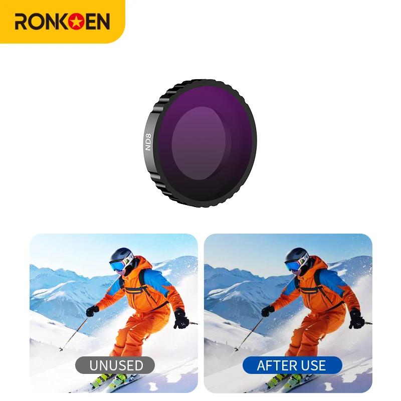DJI 오즈모 포켓 나노 필터용 RONKOEN CPL UV ND8 ND16 ND32 ND64 블랙 미스트 소프트 ND32 PL 보호 렌즈 카메라 액세서리