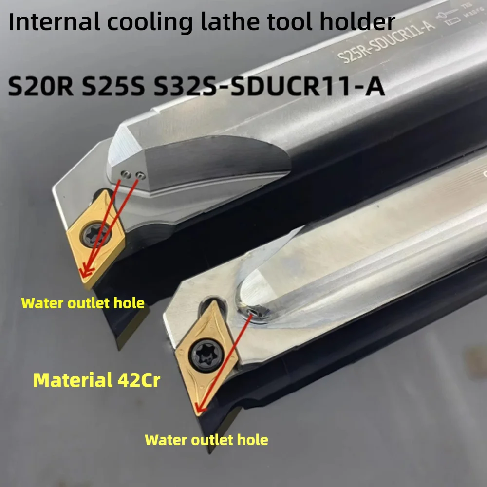 Hochwertige CNC-Drehwerkzeuge mit Kühlloch für Metall S20R-SDUCR11-A S25R-SDUCR11-A S32S-SDUCR11-A Maschinenzubehörteile Bohrstange