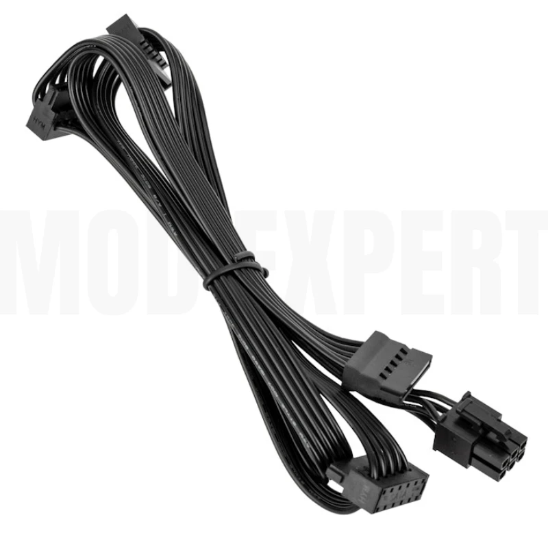 For Gigabyte P-GM Power, 4 SATA Angled SSD HDD Power Cable for P750GM 750W, P850GM 850W, P1000GM 1000W Modular Power, 50+15+15CM
