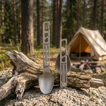 Titanium Folding Camping Utensil 1