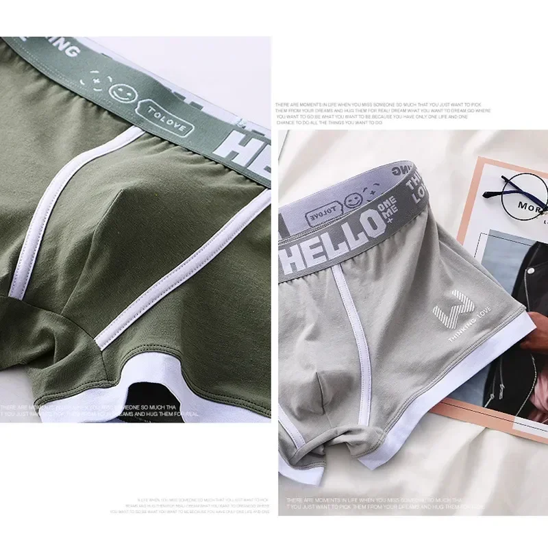 

Underpants Boxers Sexy Size Cotton Convex Mens Panties Boxer Man Underwear Men's Fashion Breathable Plus Male Shorts