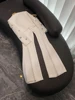 Luxury Fine Workmanship Beads Rhinestone Lady Suit Short Length Coat Slit Wide Leg Pants Women 2Pcs White 2