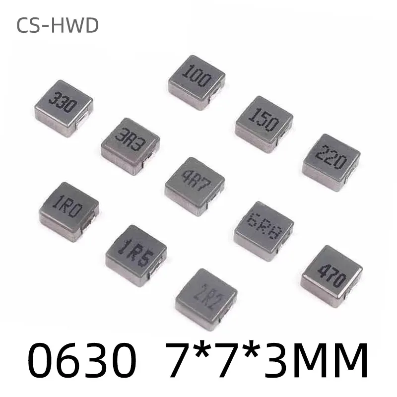 SMD chip inductor 0630 SMT 0.1uH 0.22uH 0.33uH 0.47uH 0.82uH 1uH 1.5uH 2.2uH 3.3uH 4.7uH 5.6uH 6.8uH 10uH 15uH 22uH 33uH 47uH 10PCS