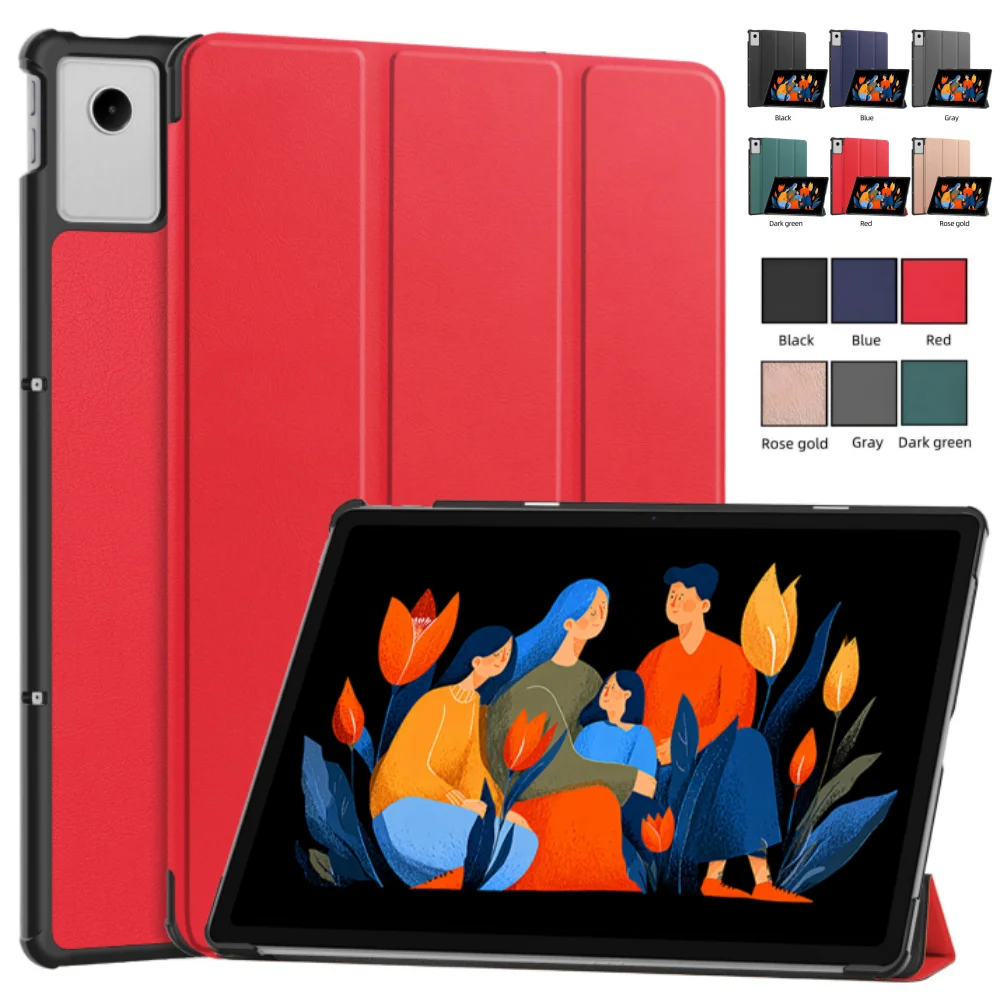 Premium Tri-Folding Magnetic PU Leather Tablet Cover
