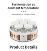 Electric Yogurt Maker 7 Cup Yogurt Maker Breakfast Maker Rice Wine Maker Household Yogurt Incubator With Glass Jar 4
